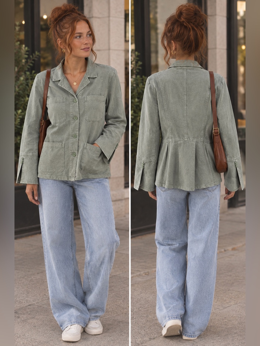 Hinge Green Utility Jacket Small